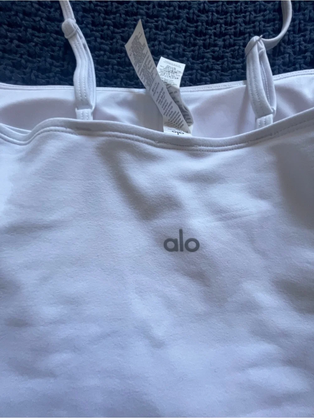 ALO Yoga White Mini Skort with Built-In Shorts